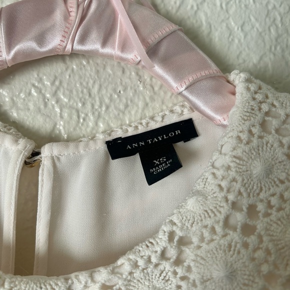 Sheer Ann Taylor Collared Sleeveless Blouse 🤍 - Picture 5 of 5